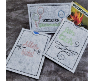 ADVENTSKALENDER 4. Dezember - Stickserie ITH - 14 Geschenkkartenhüllen Vol. 1